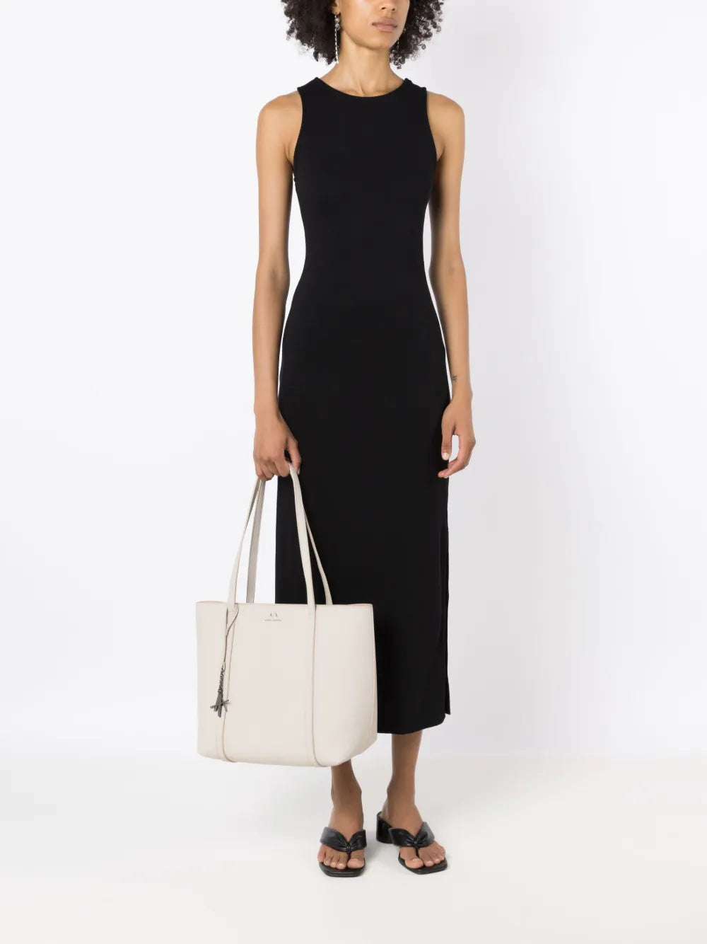 Sleeveless Side-Slit Dress