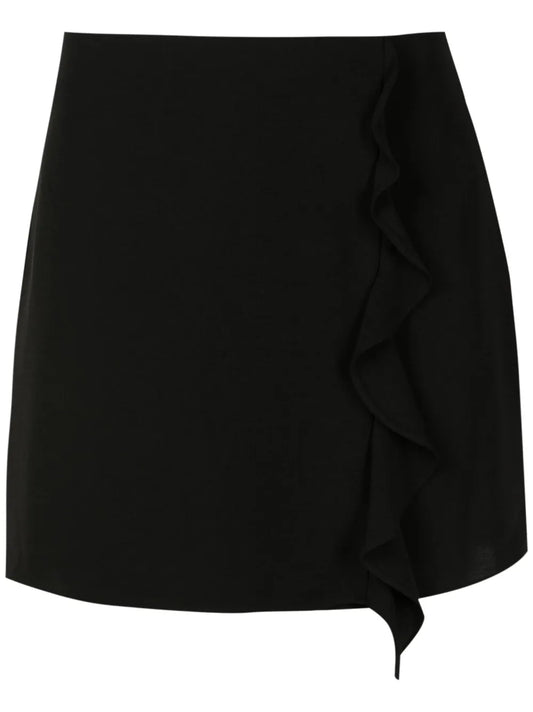 Ruffle-Detail High-Waist Skirt