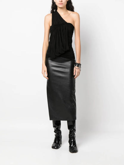 Edfu Ruched Draped Top