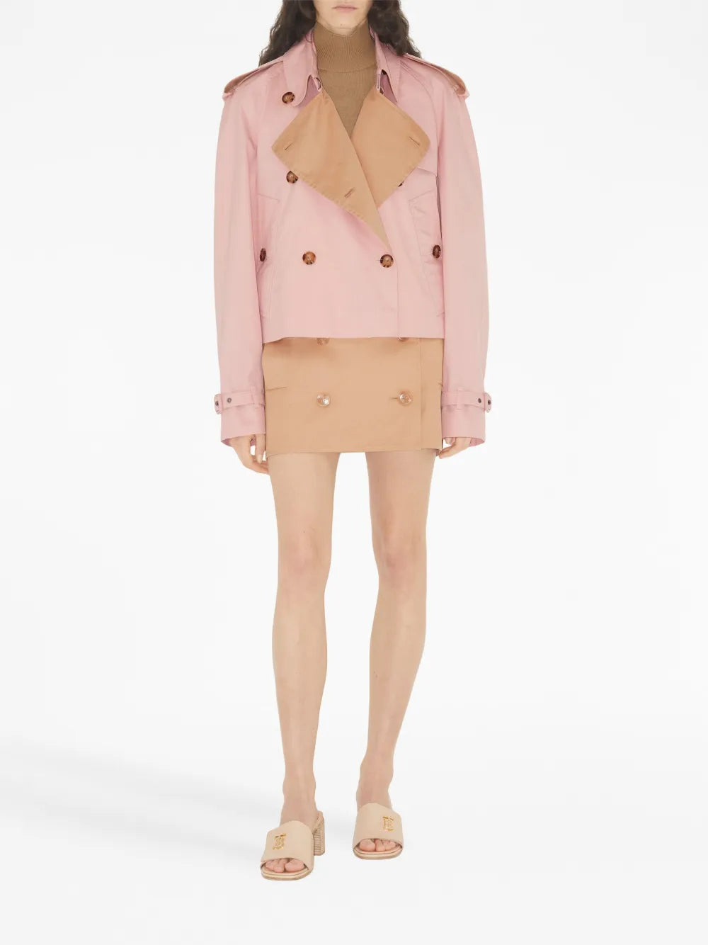 Trench Cotton Mini Skirt