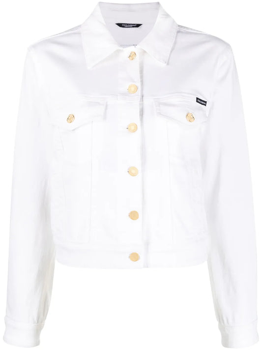 Logo-Appliqué Denim Jacket
