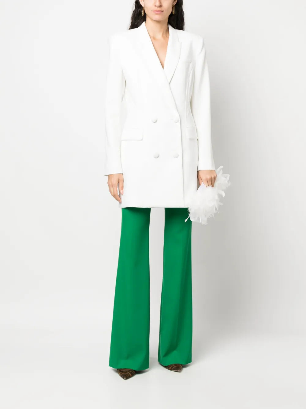 Double-Breasted Fitted Blazer
