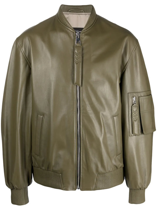 Savona Leather Bomber Jacket