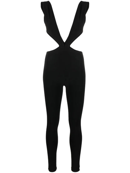 V-Neck Cut-Out Jumpsuit