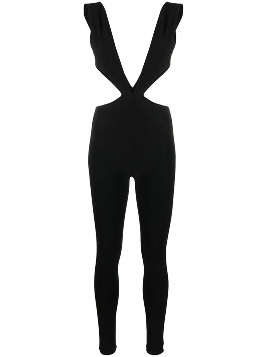 V-Neck Cut-Out Jumpsuit