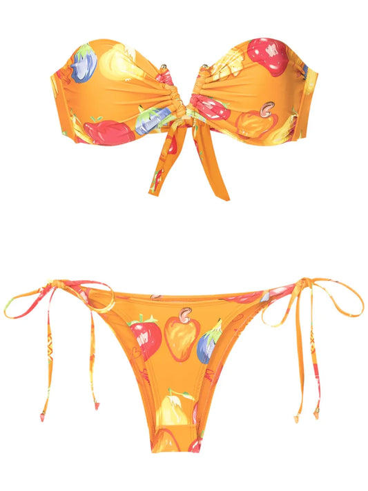 Fruit-Print Two-Piece Set