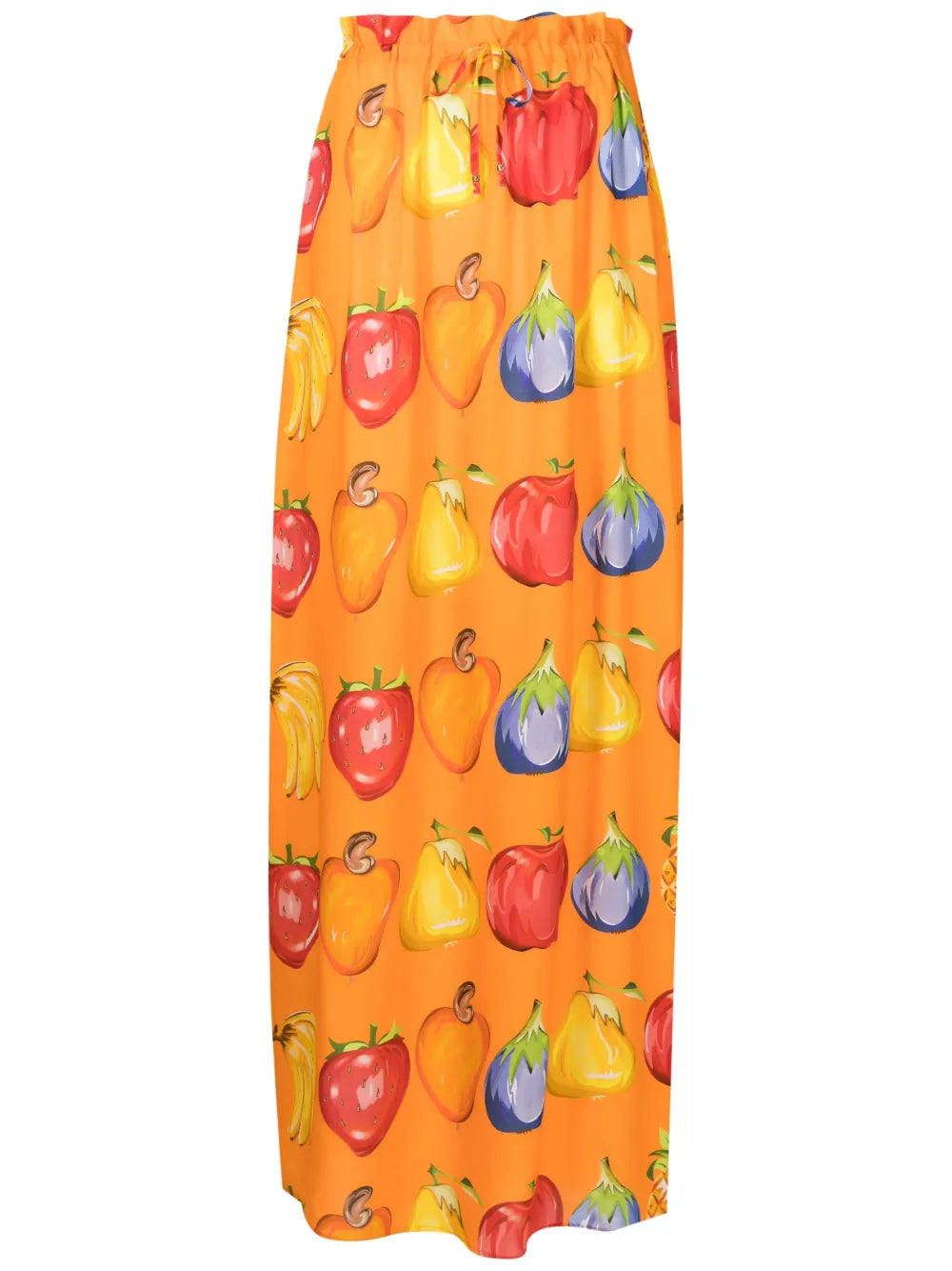 Graphic-Print Maxi Skirt