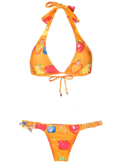 Fruit-Print Two-Piece Set