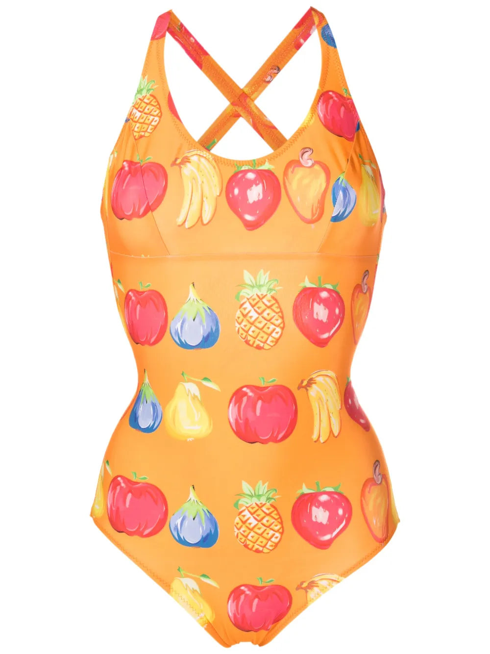 All-Over Fruit-Print Swimsuit