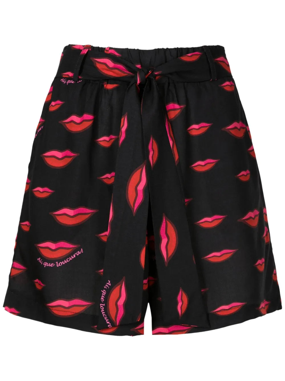Lip-Print Shorts