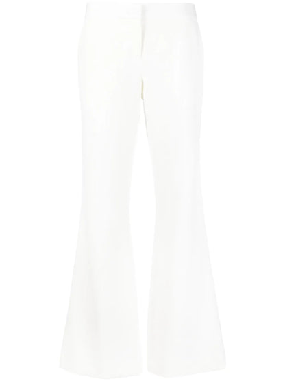 High-Waisted Flared Trousers