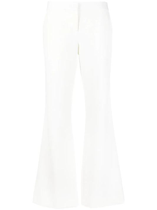 High-Waisted Flared Trousers