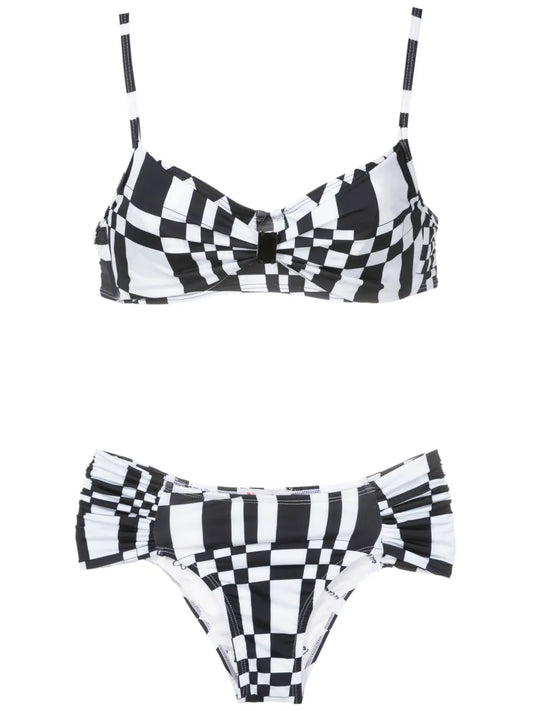 Geometric-Print Two-Piece Set