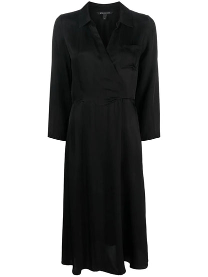 Long-Sleeve Midi Dress
