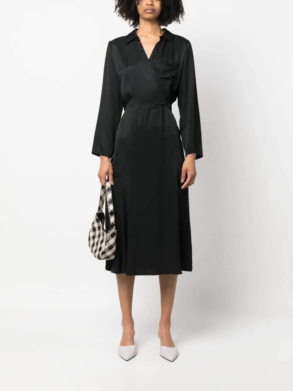 Long-Sleeve Midi Dress