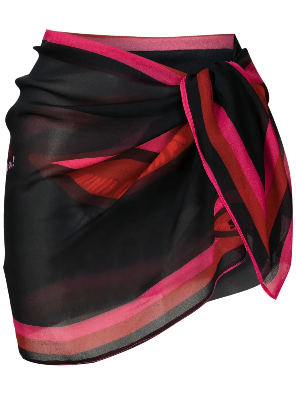 Lips-Print Side-Tie Pareo