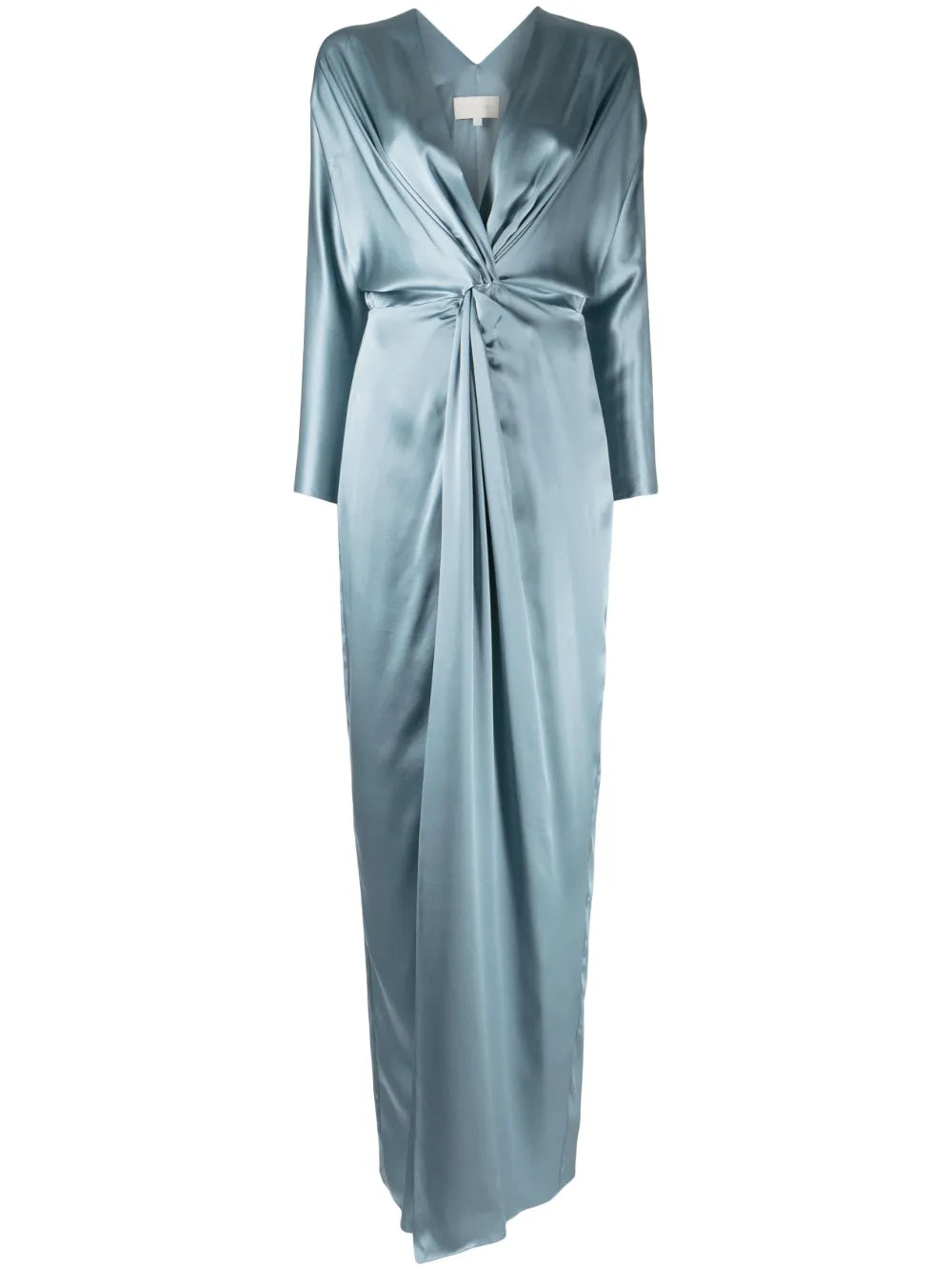 Twist-Detail Silk Gown