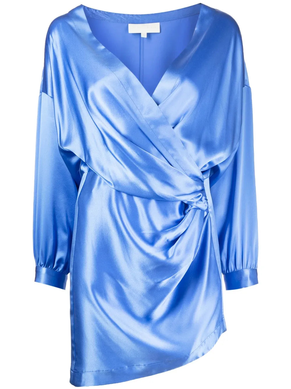 Draped-Detail Mini Dress