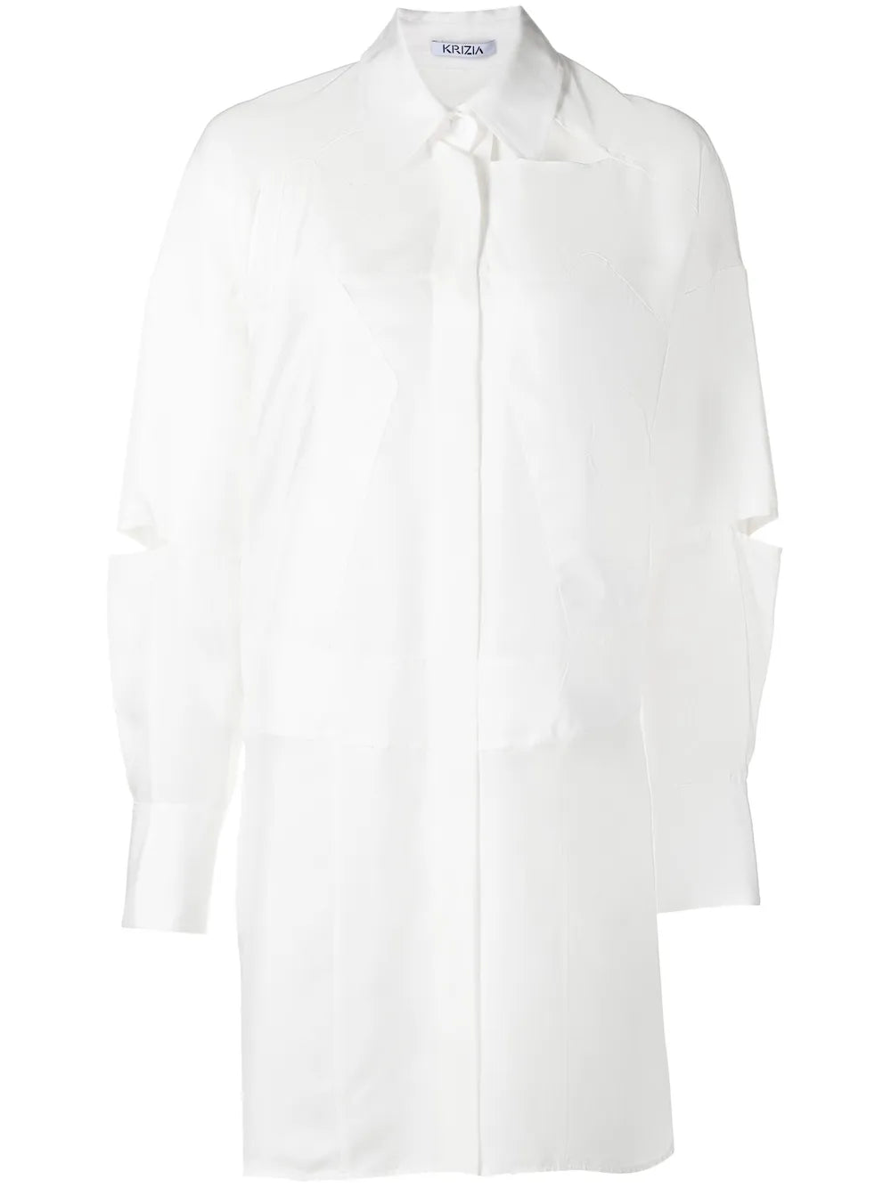 Cut-Out-Detail Shirt Dress