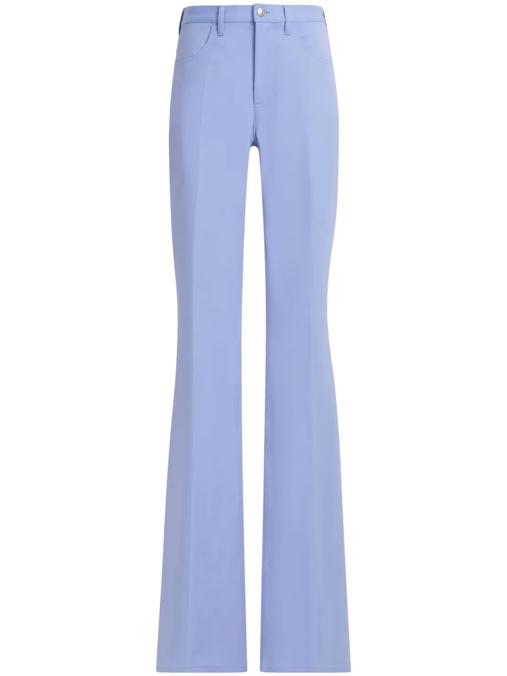 Pressed-Crease Straight-Leg Trousers