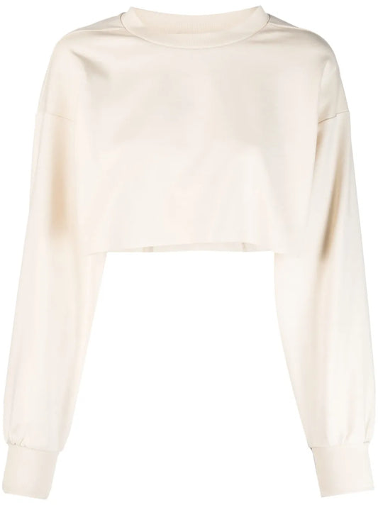 Cropped Long-Sleeve Top