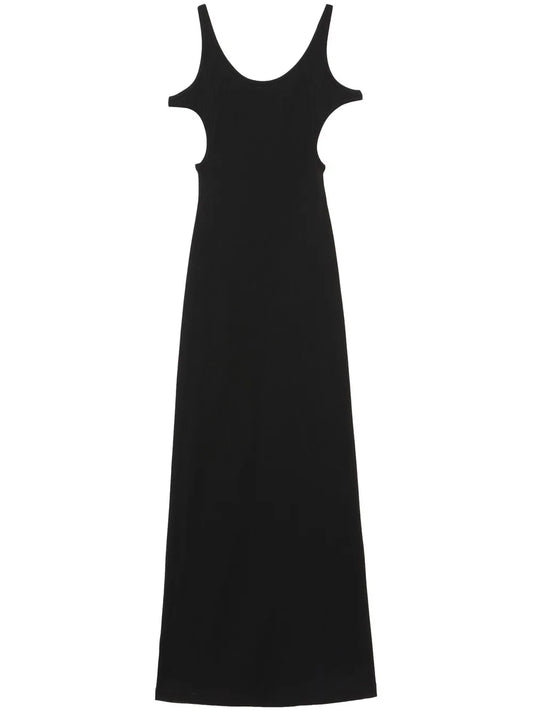 Cut-Out Ribbed Maxi Dress
