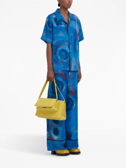 High-Waist Wide-Leg Trousers