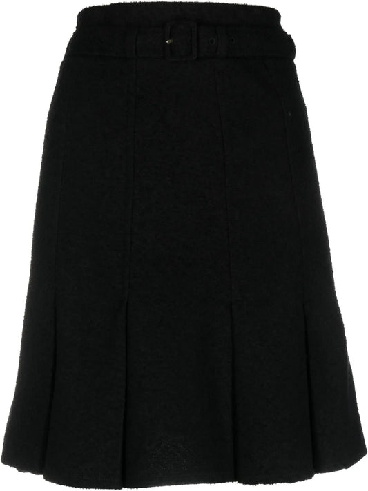 Belted A-Line Skirt
