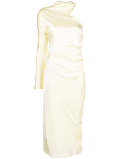 Ola Satin Midi Dress