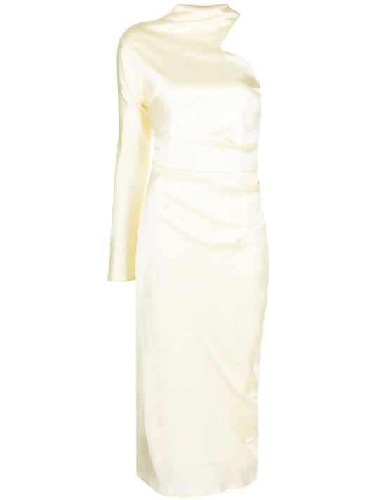 Ola Satin Midi Dress