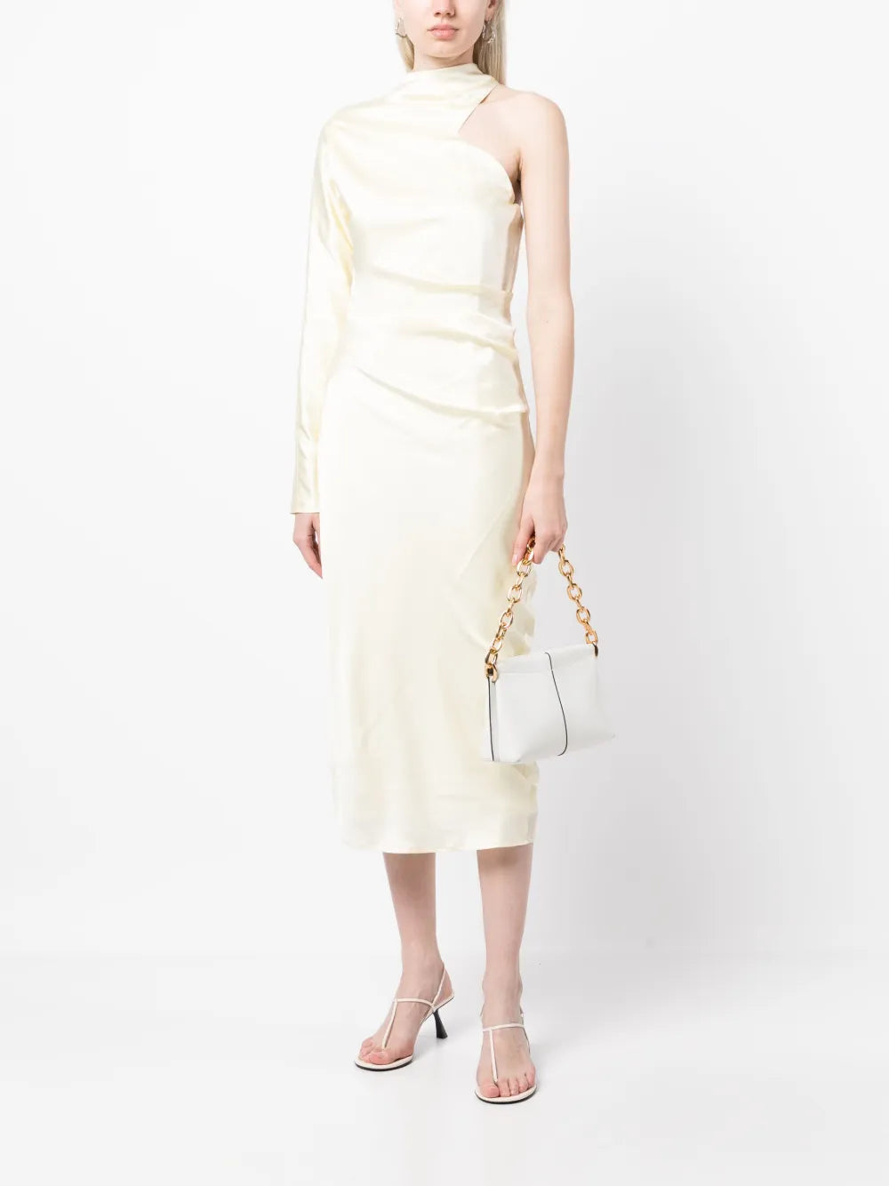 Ola Satin Midi Dress