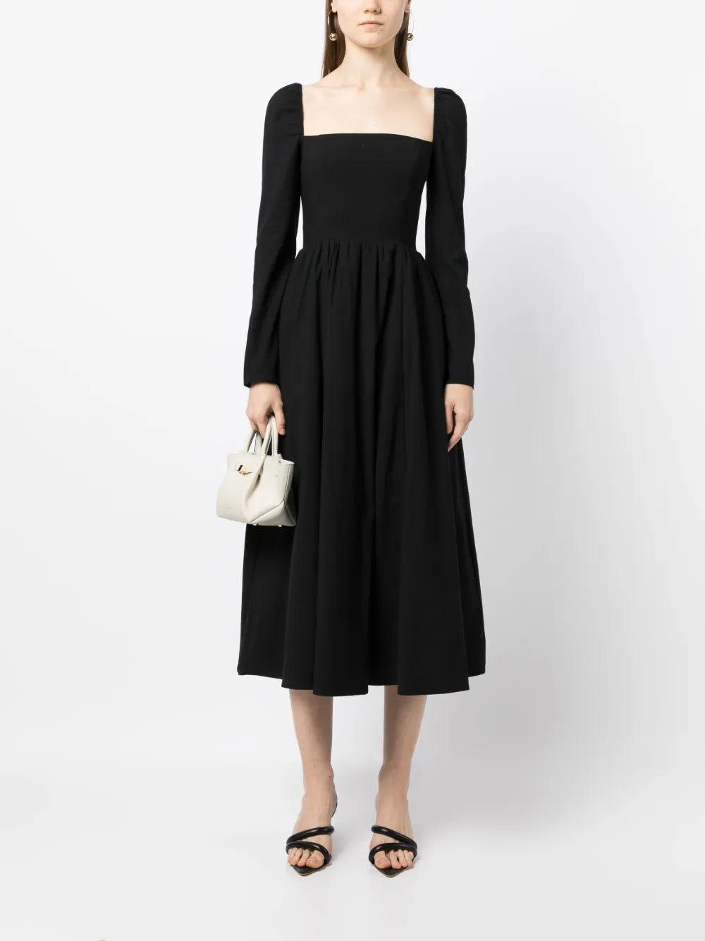 Elly Square-Neck Midi Dress