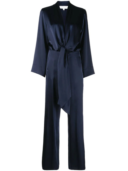 Tie-Front Kimono Jumpsuit