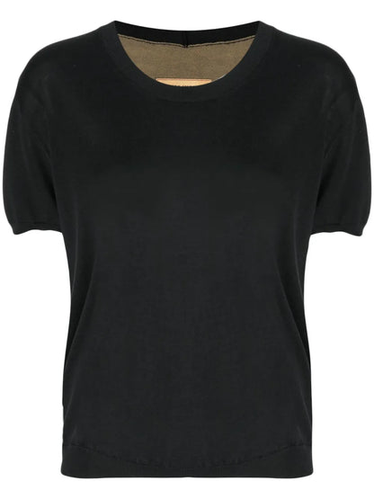 Round-Neck Knit Top