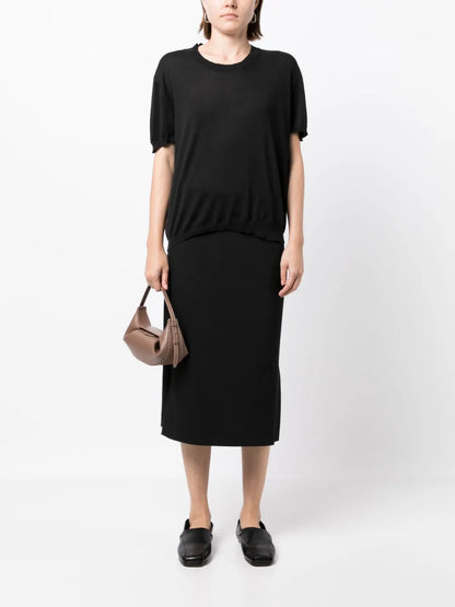 Round-Neck Knit Top