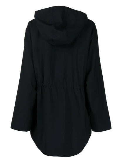 Zip-Up Hooded Coat