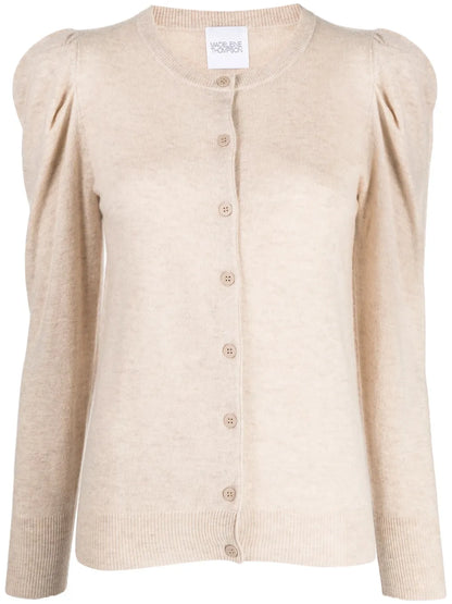 Long-Sleeve Ruched Cardigan