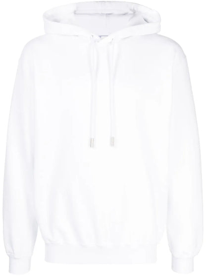 Diag-Print Cotton Hoodie