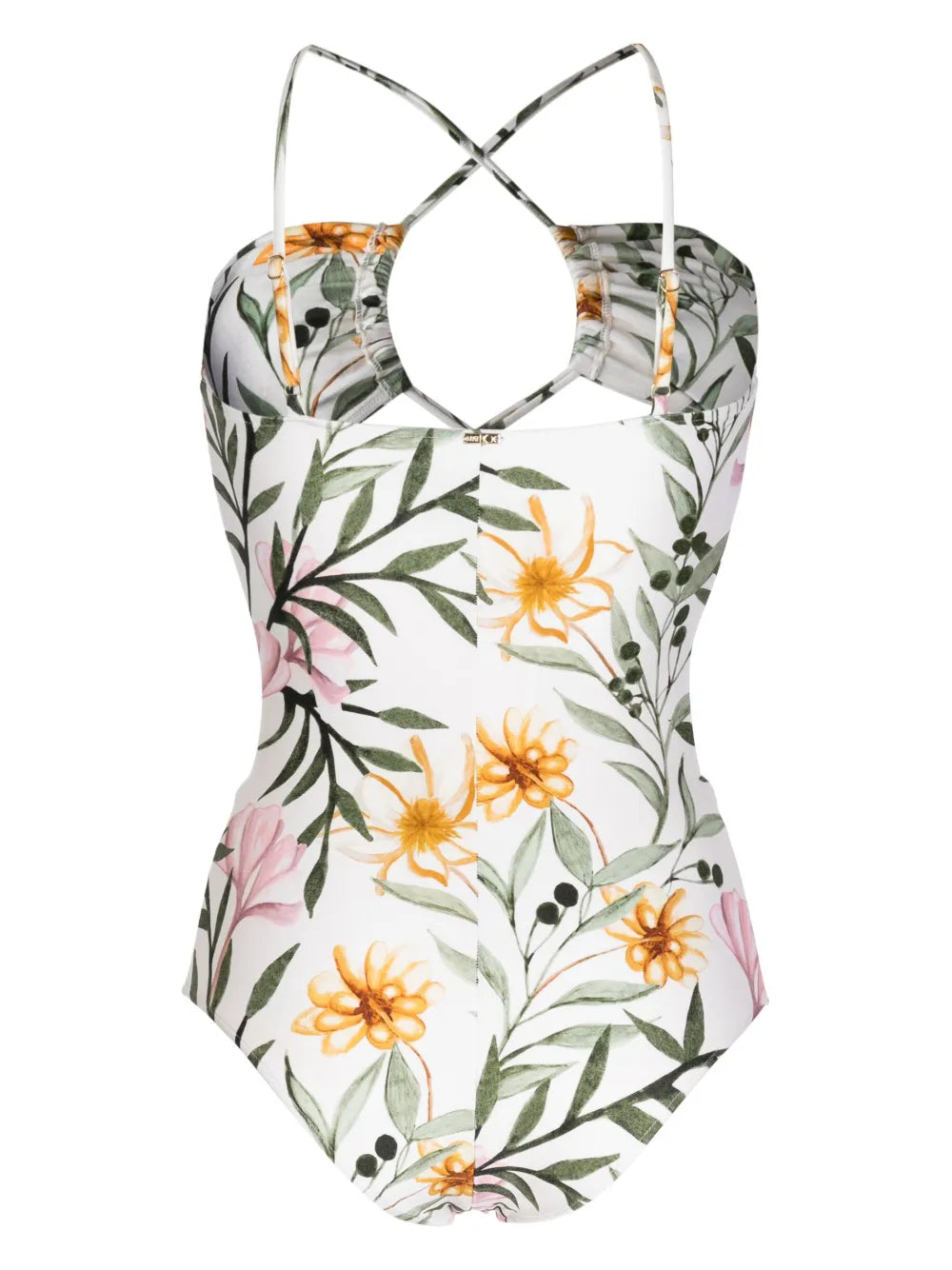 Jasmine Lace-Up Cut-Out Swimsuit