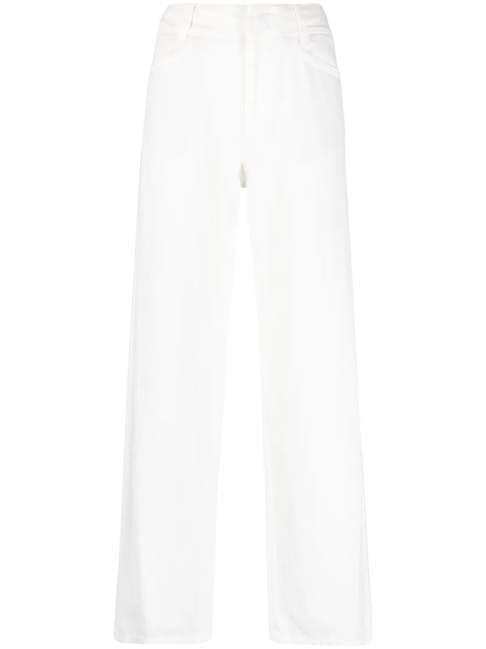 High-Waist Straight-Leg Trousers