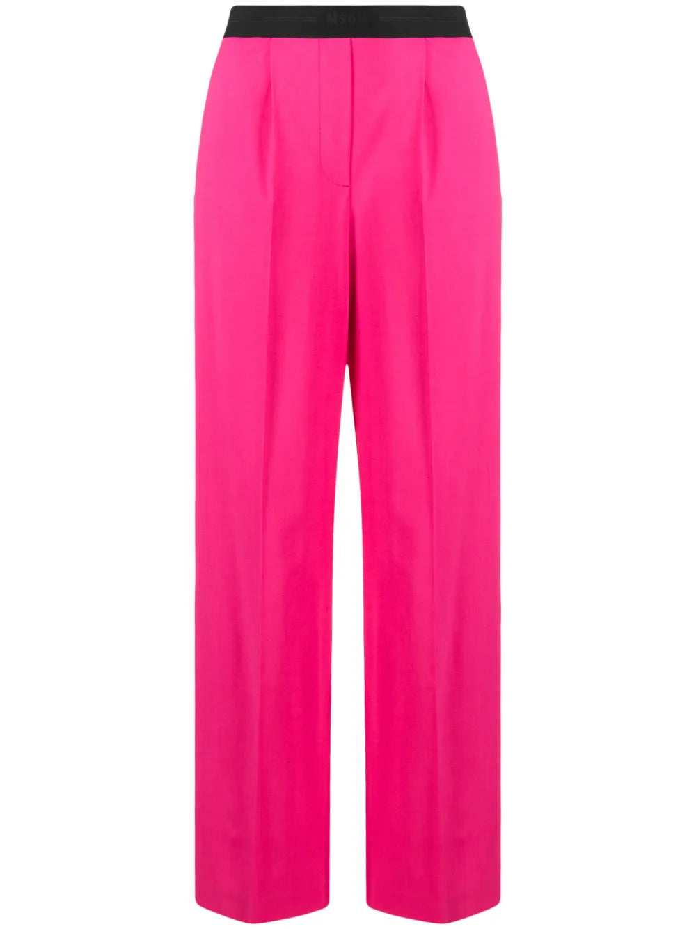 Logo-Waistband Wide-Leg Trousers
