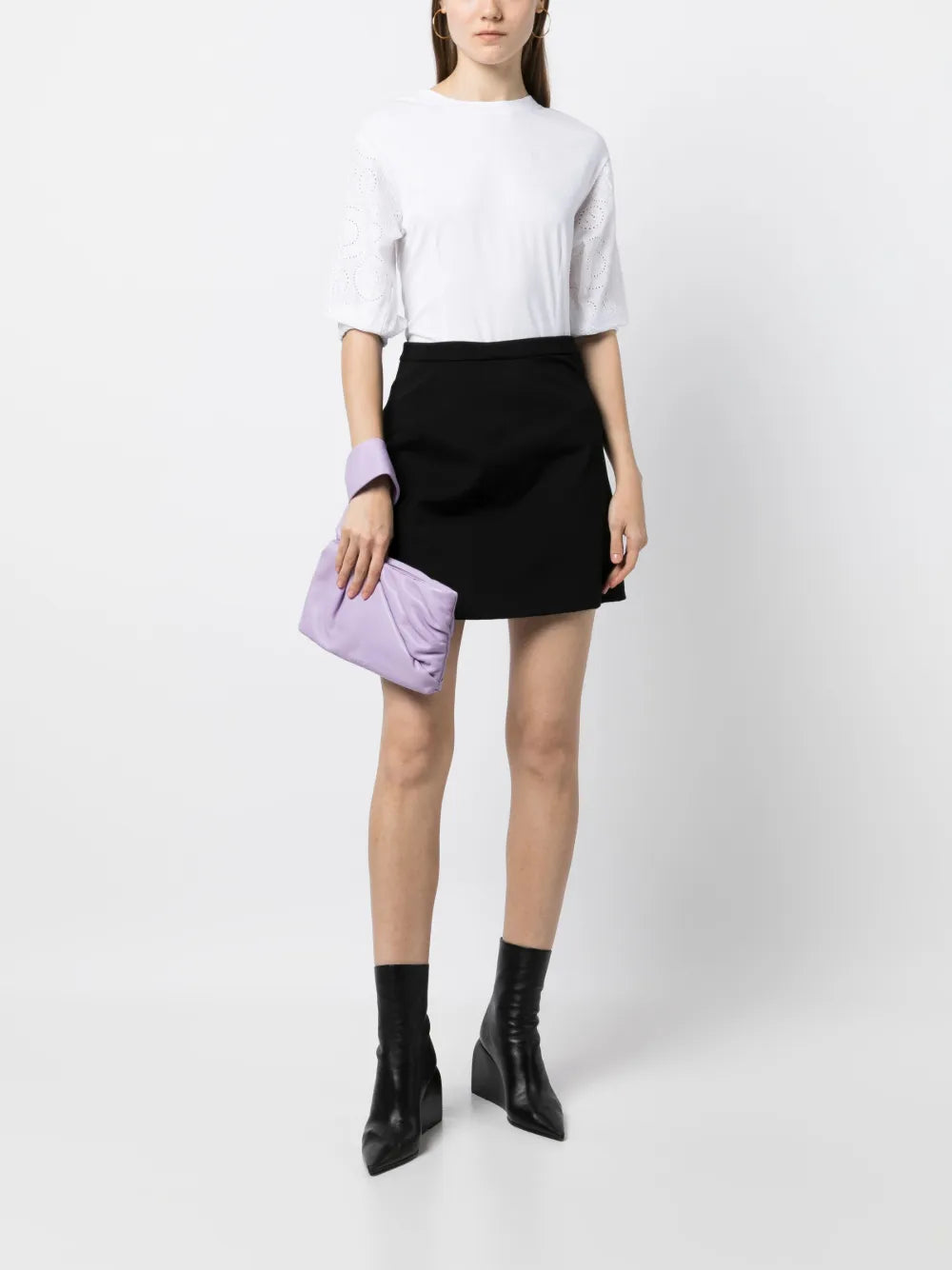 Puffy Woven Sleeve Top
