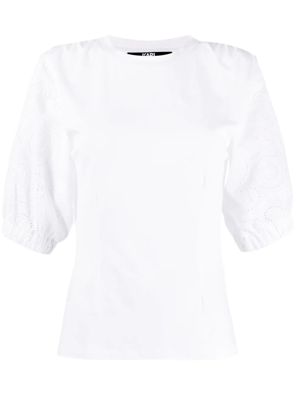 Puffy Woven Sleeve Top