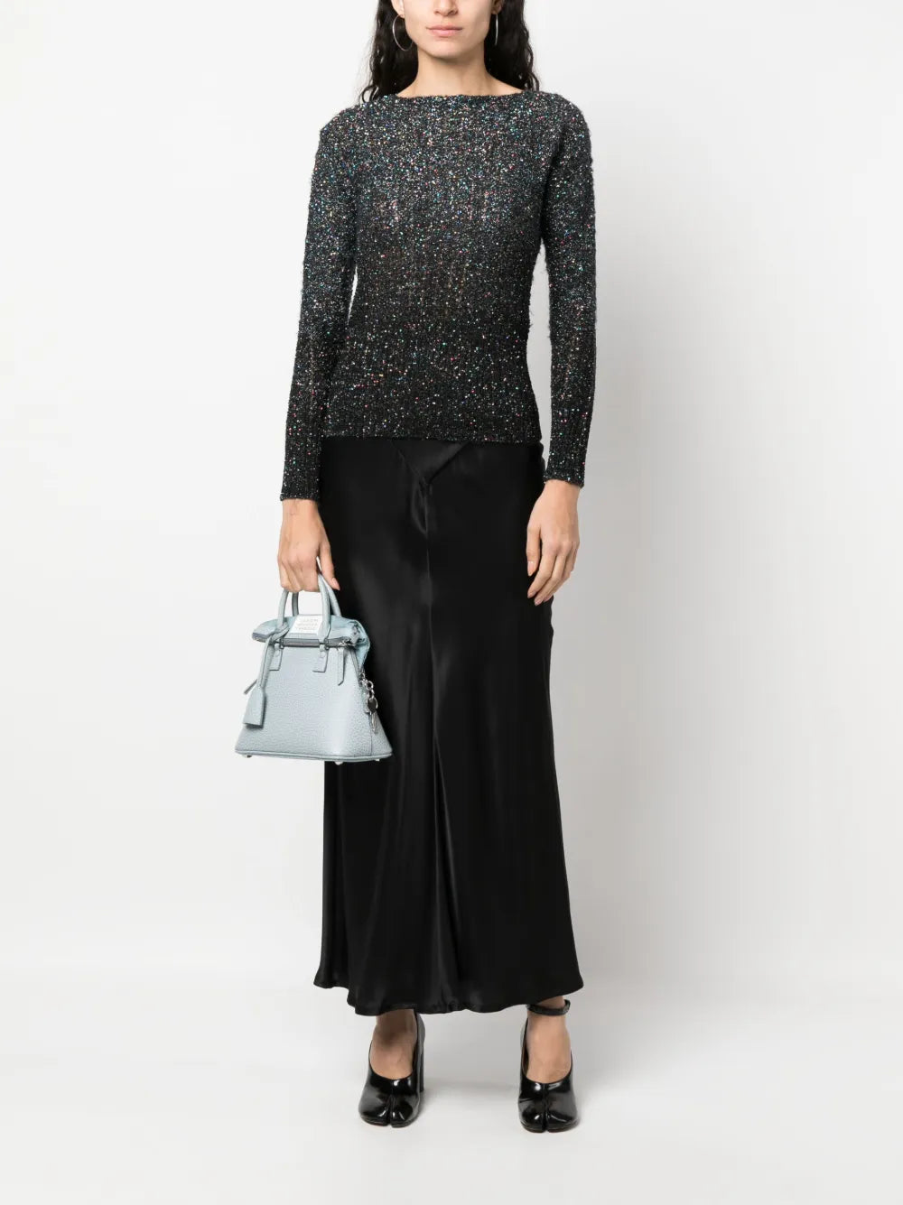 Sequin-Embellished Knitted Jumper