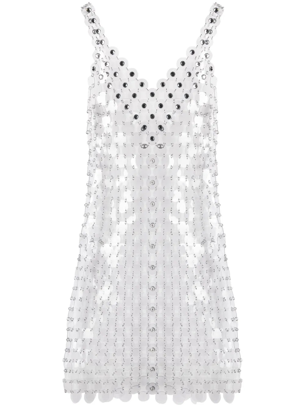 Circle Disc Transparent Minidress