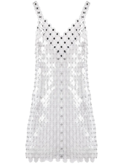 Circle Disc Transparent Minidress