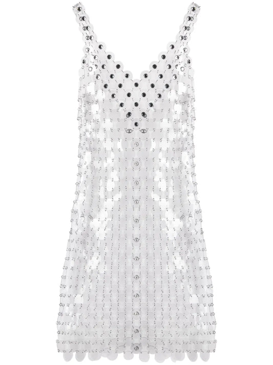 Circle Disc Transparent Minidress