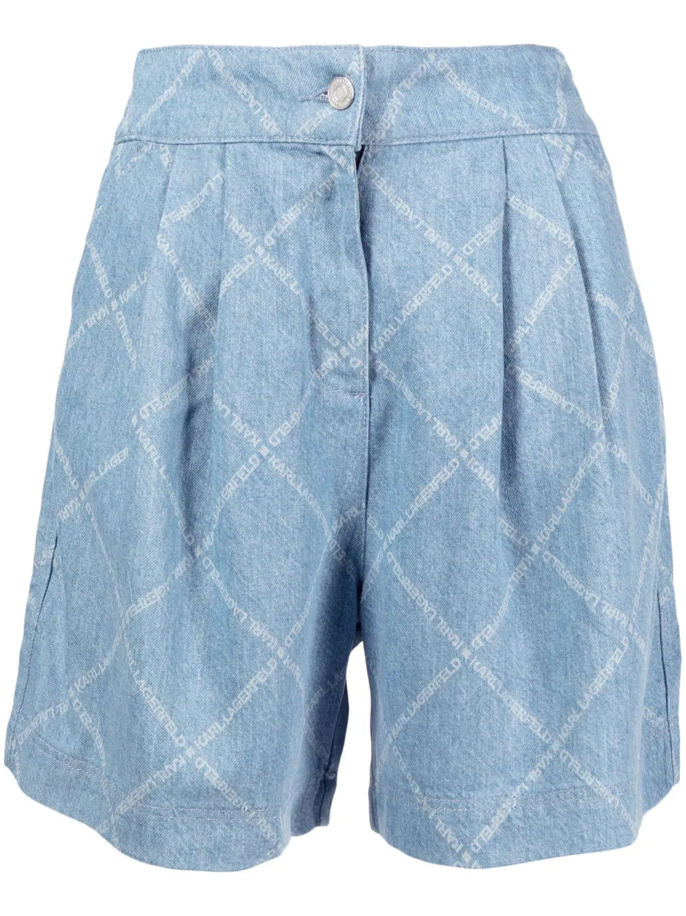 Logo-Print Denim Shorts