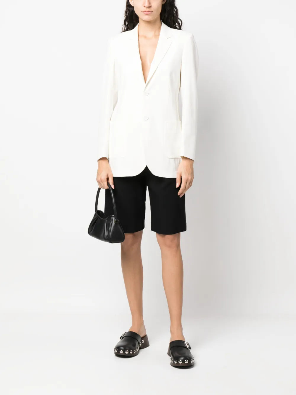 Button-Fastening Blazer