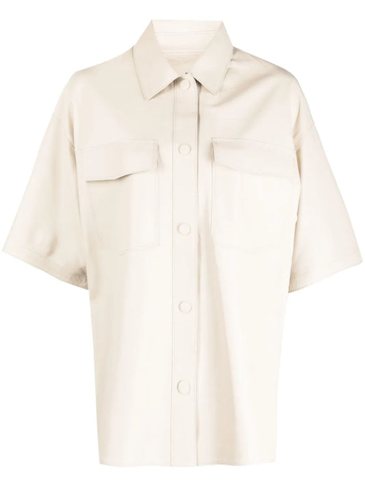 Sheepskin Short-Sleeved Shirt